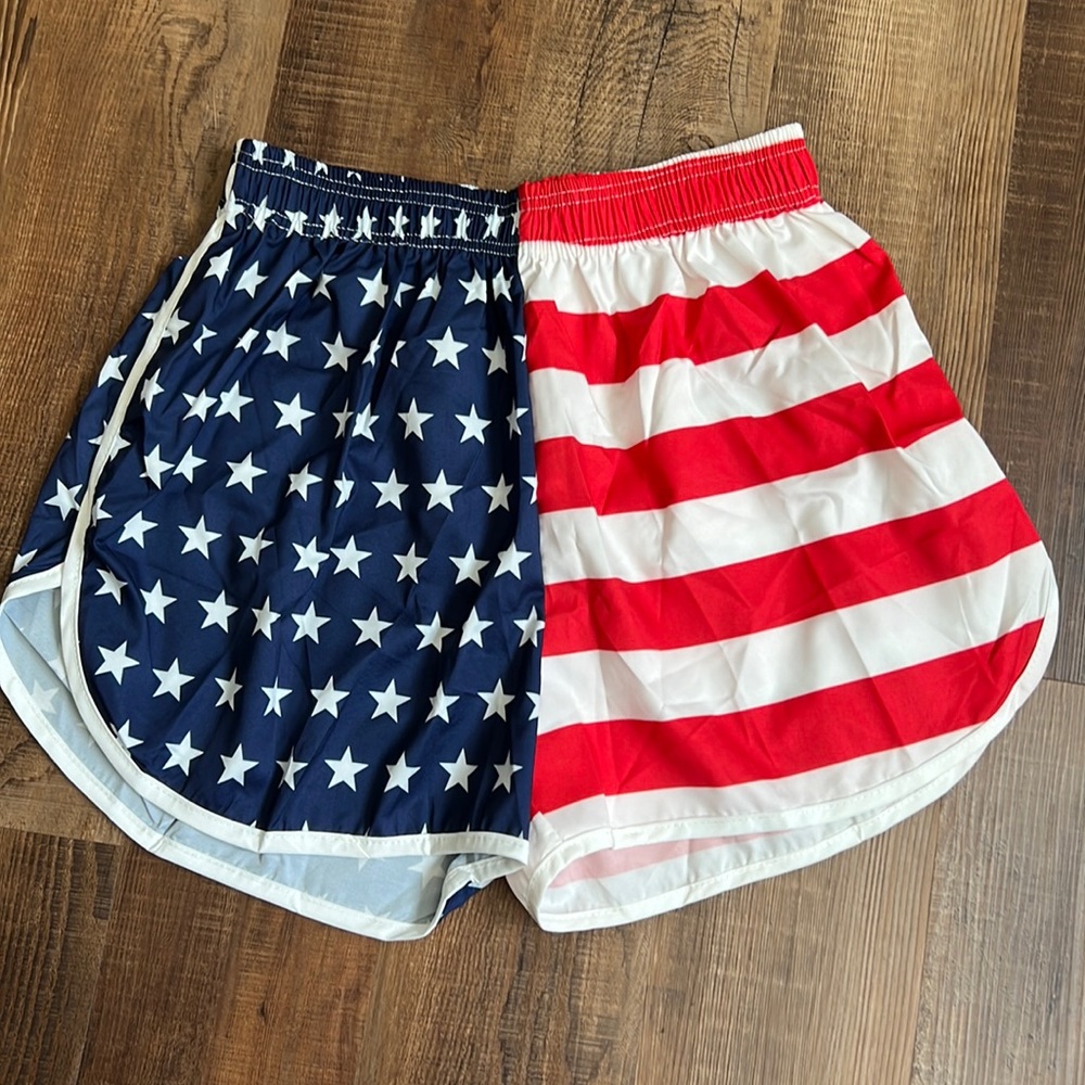 American Flag Athletic Shorts
